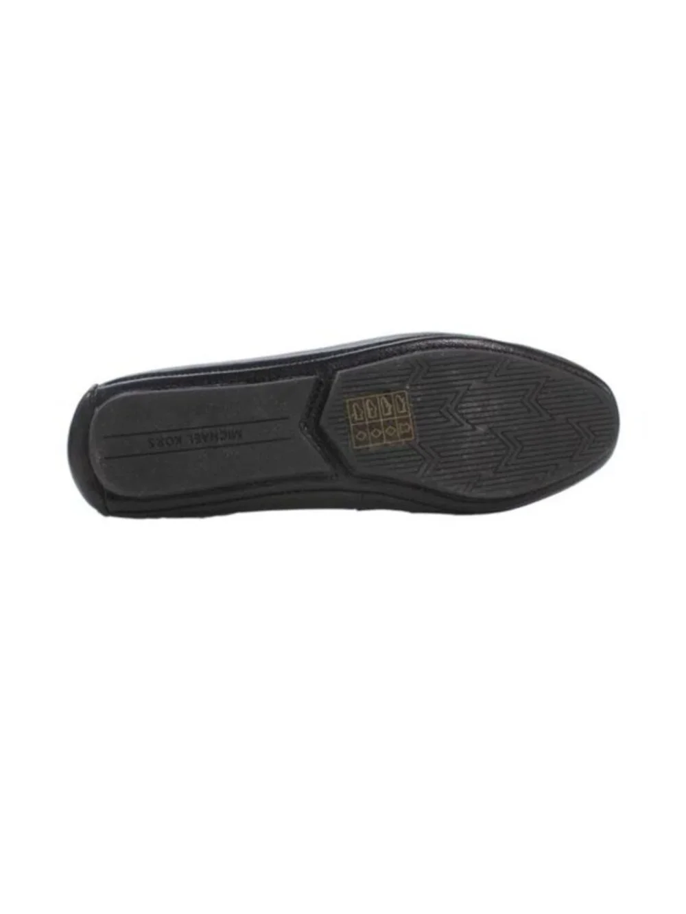 Michael Kors Womens Leather Slide On Ballet Flats Black Size 8 Medium